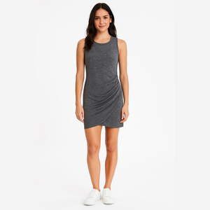 Tildon Charcoal Asymmetrical Dress